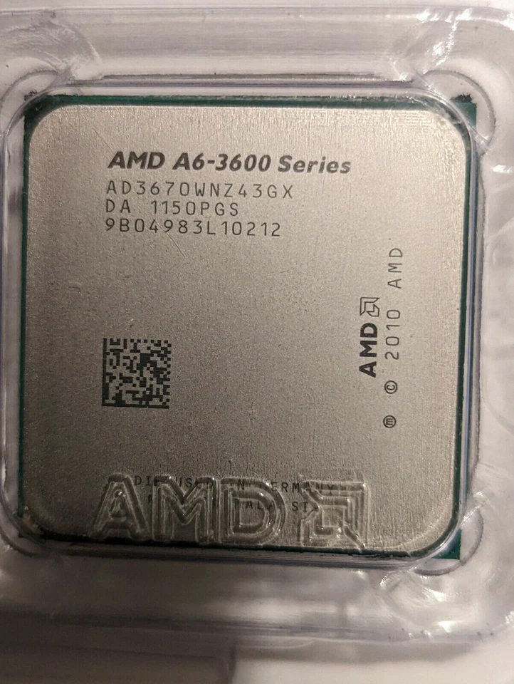 AMD A6-3670 Quad-core 2.7GHz 4MB Cache Socket FM1 CPU AD3670WNZ43GX - Image 2 of 2