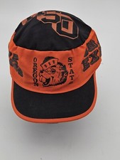 Vintage OSU Oregon State Beavers Painter Hat Orange Express USA Made Cotton 80s