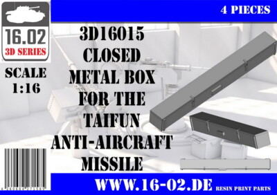 16.02 1/16 Taifun Anti-Aircraft Missile Closed Metal Box