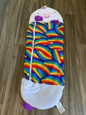 Happy Napper White Rainbow Unicorn Medium Childs Sleeping Bag Sack Age 3-6 Real