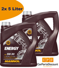10 Liter (2x5L) Motoröl 5W-30 Mannol Energy 7511 VOLKSWAGEN MERCEDES BMW FORD 10 Liter (2x5L) Motoröl 5W-30 Mannol Energy 7511 VOLKSWAGEN MERCEDES BMW FORD