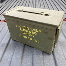 Military Ammo Can M2A2 Style 1140 CTGS 5.56mm Blank M200 Cartons