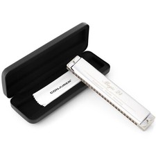 CONJURER 24 Hole Professional Tremolo Harmonica C Key Mouth Organ for Beginner
