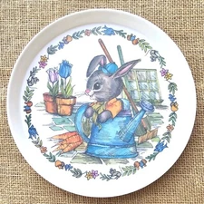 Vintage Peter Rabbit Plate #3101 Silite Inc Chicago 8.25" Melamine 