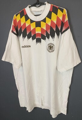 MEN'S ADIDAS GERMANY 1994/1996 DEUTSCHLAND SOCCER FOOTBALL SHIRT