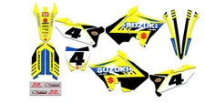 2001-2009 Suzuki RM 125 RM 250 POLISPORT Restyled Graphics Kit Decal RM125 RM250