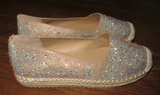 I.N.C. Hilldie Crystal Embellished Espadrilles Slip on Size 10.5 M Width