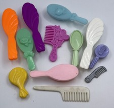 Lot Of 12 Barbie Other Doll's Brushes Combs