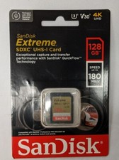 SanDisk Extreme 128GB Class 3 SDXC Memory Card - SDSDXVA-128G-GNCIN