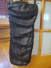Black Halter Sequin Dress Size Xs
