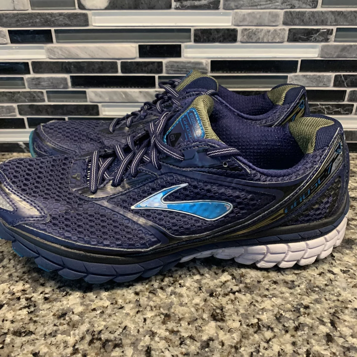 BROOKS Ghost 7 Blue Athletic Mens SZ 10D Medium Running Shoes 1101681D075