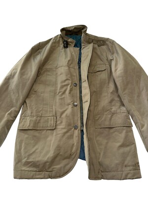 VICTORINOX US 40 EU 50 Swiss Army Mens Tan Khaki Lined Jacket