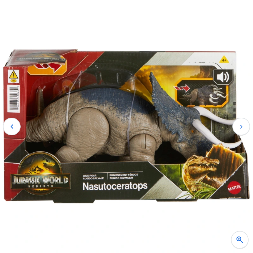 Jurassic World Rebirth Wild Roar Nasutoceratops Dinosaur Toy | eBay