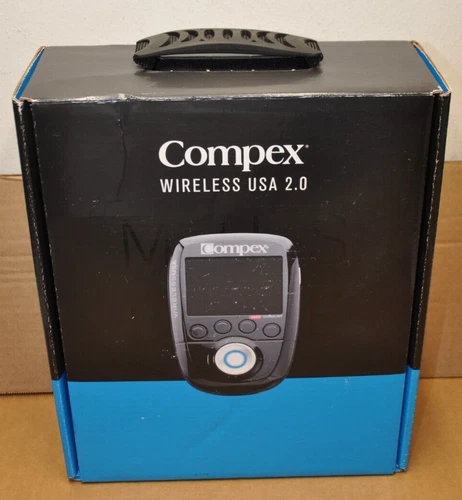 Compex Wireless USA 2.0 Muscle Stimulator Tens Unit Kit TENS + EMS 10 Programs