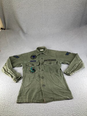 U.S. Air Force Vietnam Utility Shirt E-6 w/Patches 14.5x33 Strategic Air Command