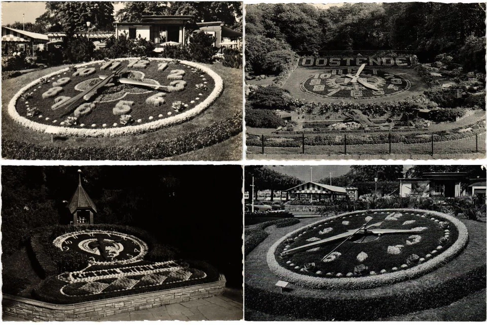 FLOWER CLOCKS L'Horloge Fleurie 28 Postcards Mostly Pre-1960 (L5628) - Image 4 of 4