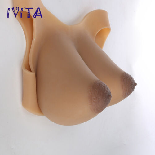 Crossdresser GG Cup Large Areola Full Silicone Breast Forms Artificial Boobs - Picture 8 of 12