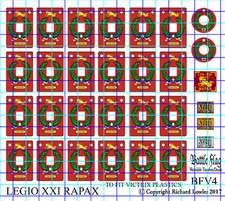Shield Decals for Victrix Early Imperial Roman Legionaries. Legio XXI Rapax