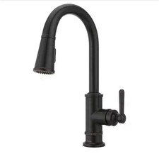 Pfister GT529-TDY Port Haven Pull Down Sprayer Kitchen Faucet in Tuscan Bronze