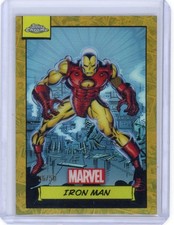 Iron Man 2024 Topps Chrome Marvel Gold Refractor /50 #13