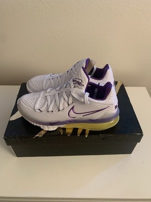 Nike LeBron 17 Low Basketball Shoes Lakers XVII Size 9.5