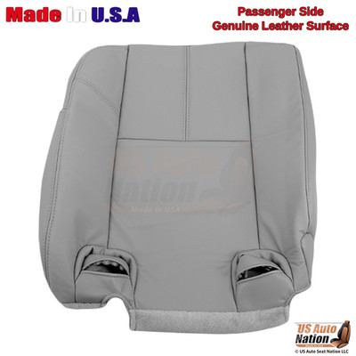 2007-2013 For Chevy Tahoe Genuine Leather 2nd Row Passenger Top Seat Cover Gray