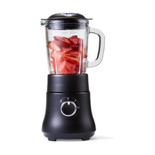 600ml Mini Glass Blender 300W Compact Fruit Smoothie & Juice Maker Black