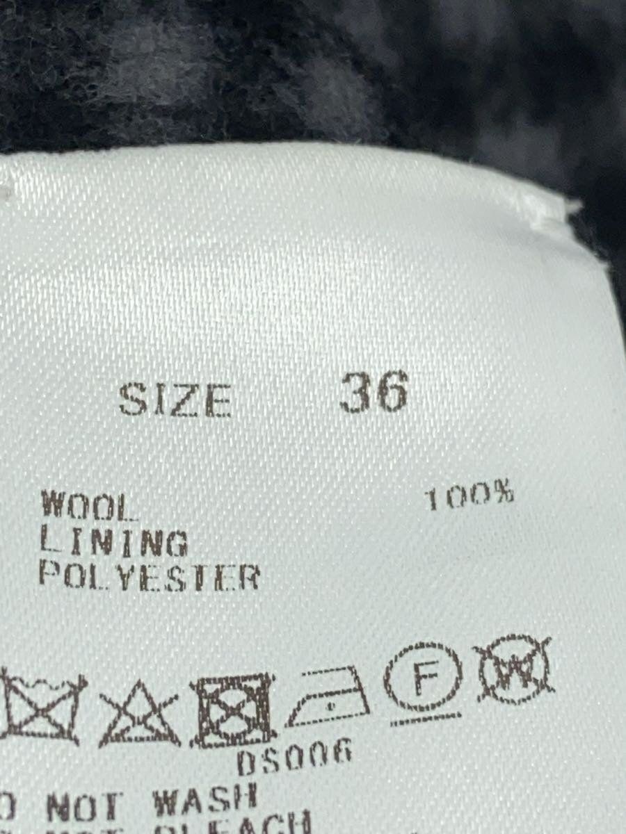 ALTRA TOMORROWLAND altro cappotto 36 lana grigio check 11 08 34 08101 23AW