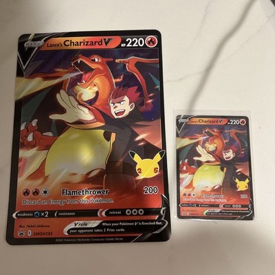 Pokémon Charizard EX Jumbo Promo Holo 011/106 Oversized 2021 + Pokémon Charizard