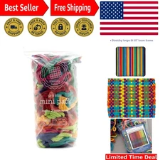 Friendly Loom | 10” PRO-Sized Multicolor Potholder Weaving Loops | Craft 2 Co...