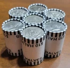 Kennedy Half Dollar (5) UNOPEND Bank Rolls! 20 COINS SEALED SEARCH FOR SILVER!