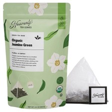 Organic Jasmine Green Tea, 50 Plastic-Pyramid Bags