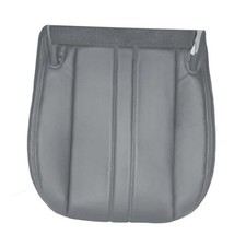 Driver or Passenger Side Bottom Replacement Leather Seat Cover Pewter Gray