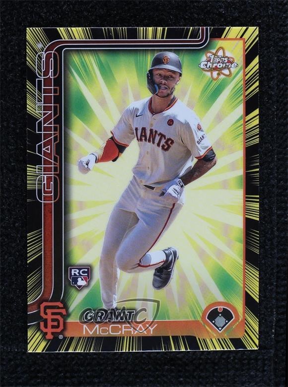 2025 Topps Chrome Radiating Rookies Grant McCray #RR-17 RC 9su