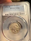 US Buffalo Nickel 1924-D PCGS VF30 - sharp!