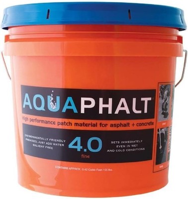 Aquaphalt 4.0 Black Water-Based Asphalt & Concrete Patch (3.5 Gallon) SHIPS FREE