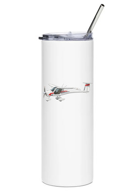 Pipistrel Virus Stainless Steel Water Tumbler with straw - 20oz.