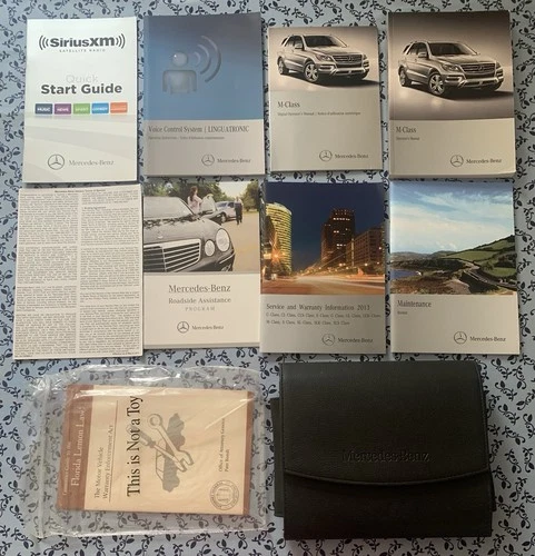 CLEAN 2013 MERCEDES M CLASS OWNERS MANUAL NAV ML 350 550 63 AMG FULL OEM SET A+