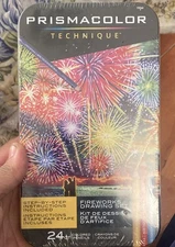 New PRISMACOLOR Technique Premier Soft Core 24 ct Assorted Color Pencils Drawing