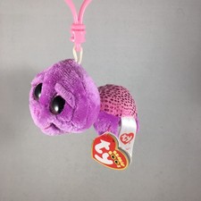Ty Beanie Boos Key Clip - SLOWPOKE the Purple Turtle 3" Plush Animal Stuffed Toy