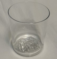Yosemite Park Half Dome Mt Rock Hand Blown Glass Tumbler 3D Image 10oz Clear