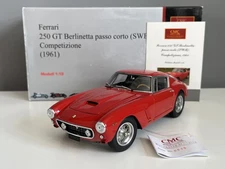 CMC 1/18 Ferrari 250 GT Berlinetta Passo Corto (SWB) Competizione M-077 Red 