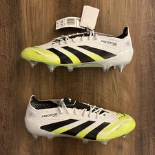 Adidas Predator Elite SG White Green Men Size 10 Soccer Cleats JI1067