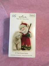 Hallmark Keepsake Ornament 2009 a visit from Santa first 1st polar bear