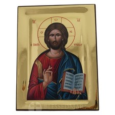 Christ the Teacher Icon - Gold Leaf Greek Orthodox Icon
