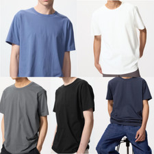 UNIQLO U AIRism Cotton Crew Neck Half-Sleeve T-Shirt XXS-3XL