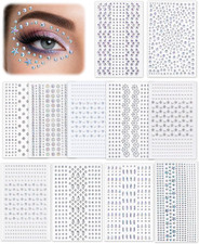 3160 PCS Self-Adhesive Face Gems, Laser Eye Rhinestone  Hair Jewels Stickers fo