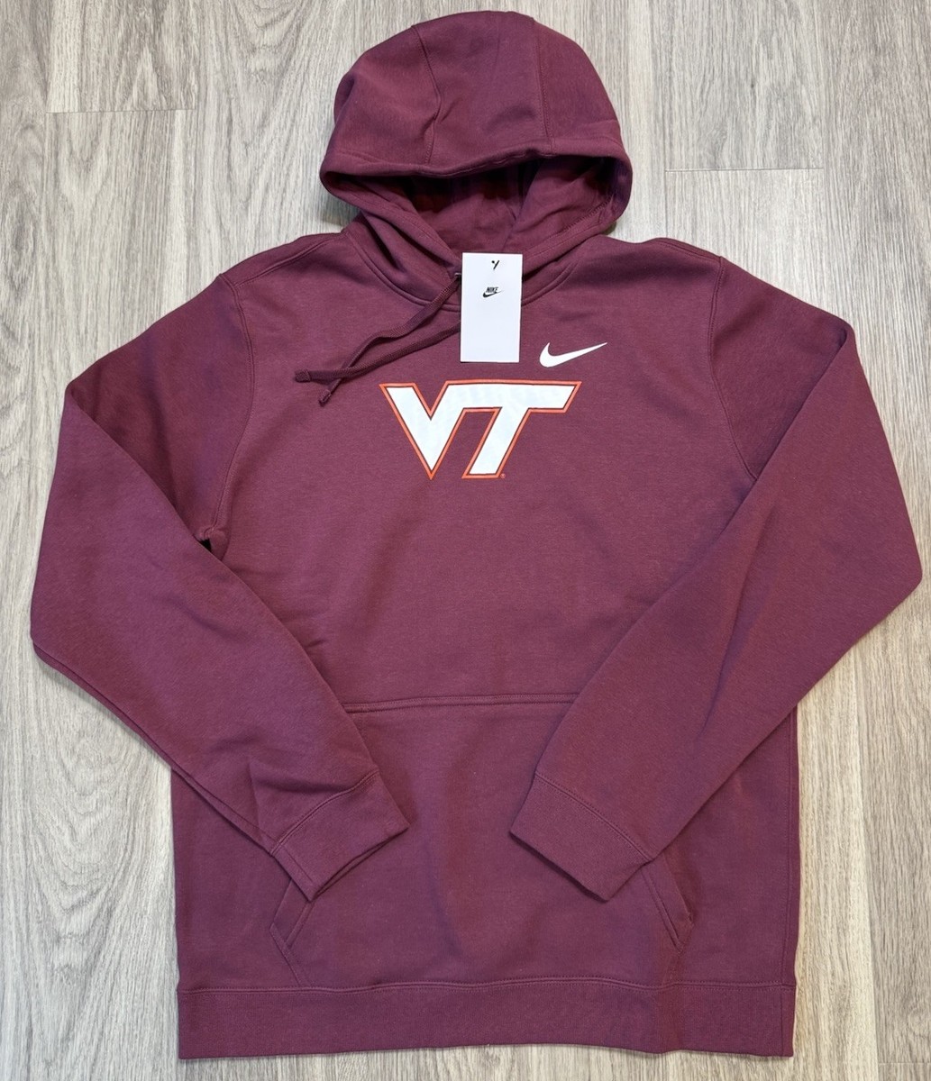 Nike Virginia Tech Hokies Hoodie Mens Size Large Maroon NWT