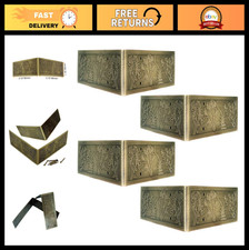 4Pcs Antique Brass Corner Protectors for Furniture, Tables Cabinets - Edge Gua