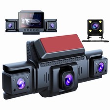 4 Lens Dash Cam With Wifi, Built In G Sensor, Loop Recording, Night Vision